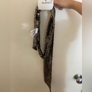 ALDO Gold Sequin Scarf- Brand New with tag
